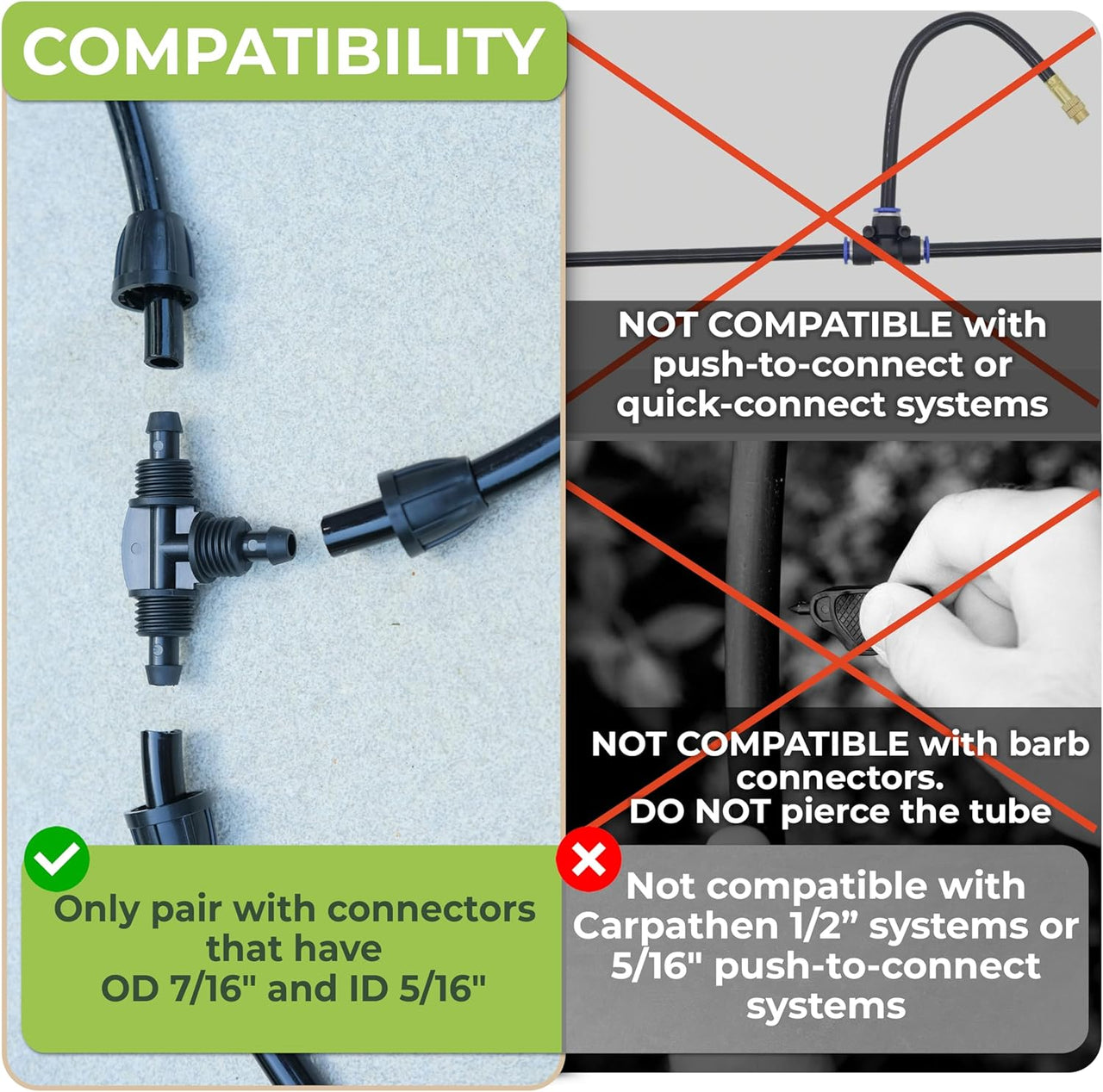 100 ft Black Tubing Drip Line - .42" OD x .30" ID from Carpathen