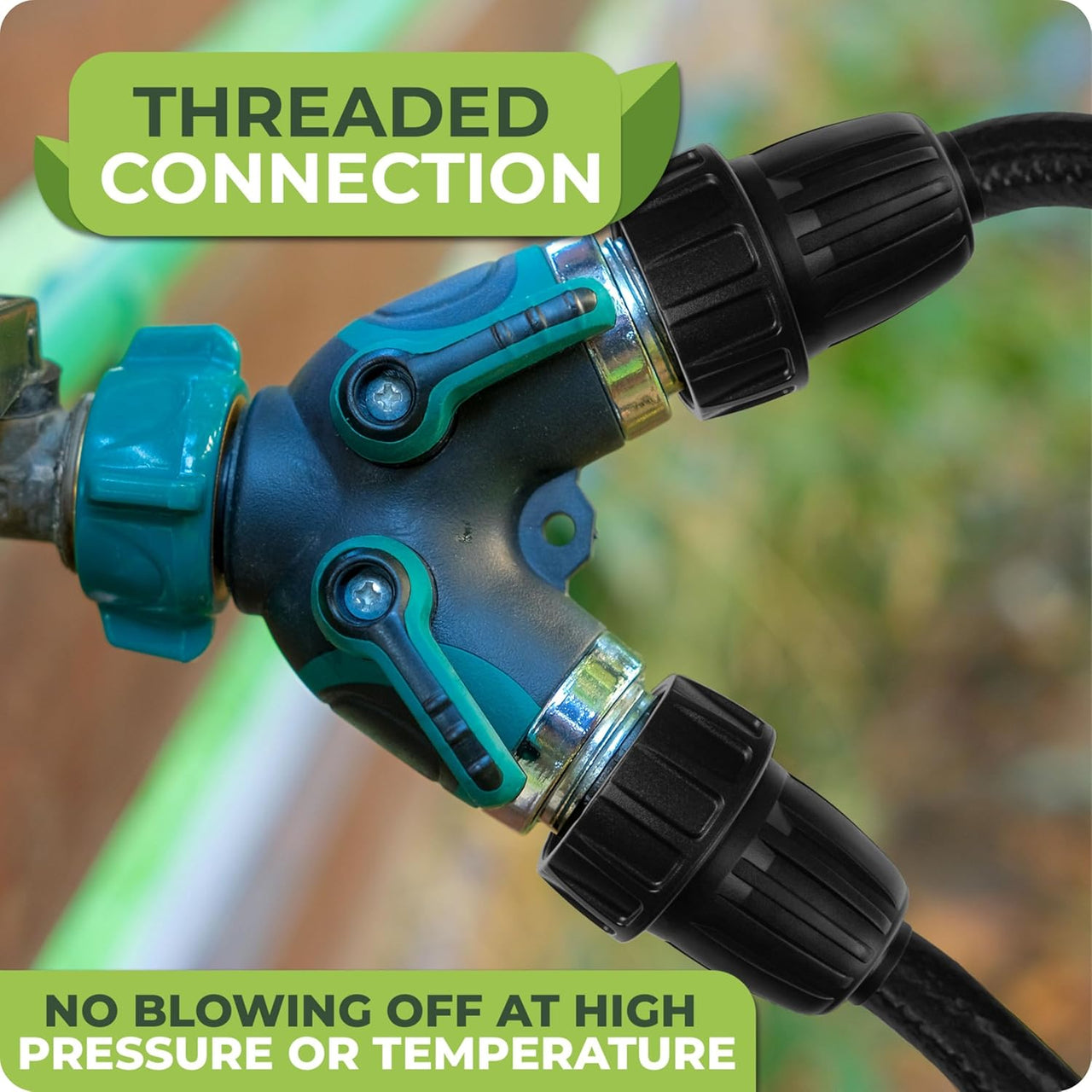 Use the Carpathen 4-Way 1/2" Drip Irrigation Fittings to divide your 1/2" tubing (0.47" ID and 0.59") into multiple 1/4" drip tubes (.28" OD x .16" ID).
