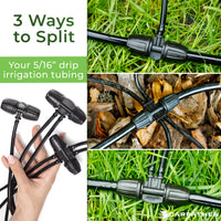 Thumbnail for Easy assembly – Simply insert the irrigation tubing coupling at the ends of the drip hose, and you're ready to go.
