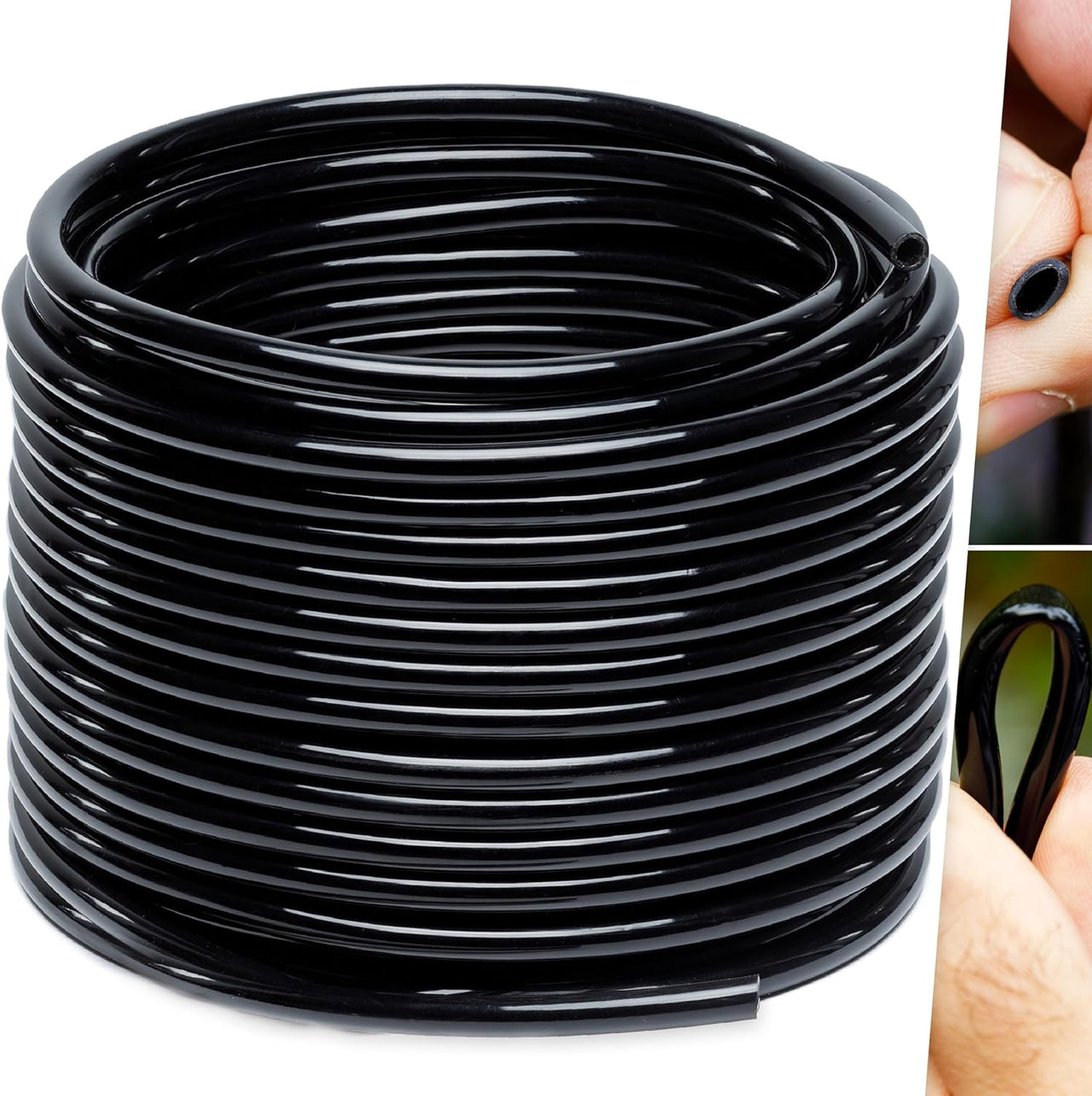 Drip tubing 1/4 - 1/4 Drip Irrigation Tubing - 200 ft Black Drip Irrigation Hose