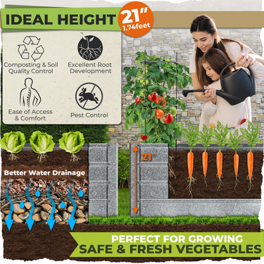 Perfect for growing safe and fresh vegetables