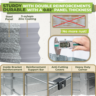 Sturdy with double reinforcements durable with a 0.02