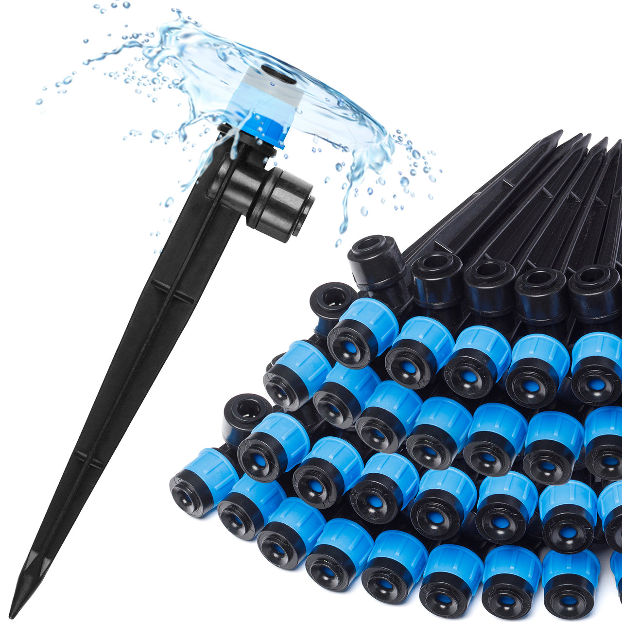 Drippers/Emitters - Drip Irrigation Emitters Vortex - 30 pcs 1/4" Push-to-Connect Irrigation Drippers | Carpathen