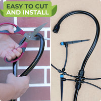 Thumbnail for  Easy to assemble and use - just cut your 1/2 inch tubing to the desired length and use it as a supply drip line irrigation for your garden irrigation system.