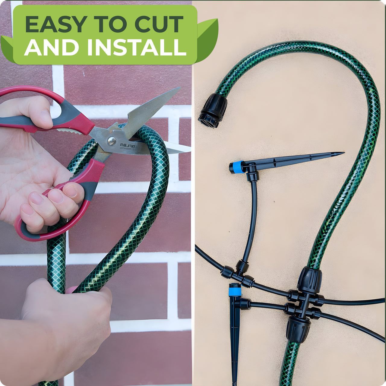 Just cut your 1/2 inch tubing to the desired length and use it as a supply drip line irrigation for your garden irrigation system