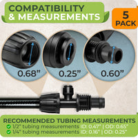 Thumbnail for The barbed locking design ensures a tight fit on both 1/2