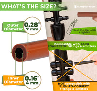 Thumbnail for Compatible with barb connector fittings and emitters 