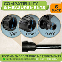 Thumbnail for Easily connect your drip irrigation system to standard garden taps with these 3/4