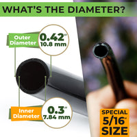Thumbnail for 5/16 Drip Irrigation Tubing - 200 ft Black Tubing Drip Line - .42