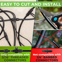 Thumbnail for 5/16 Drip Irrigation Tubing from Carpathen is easy to cut and install 