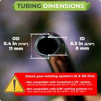Thumbnail for With a length of 100 feet and a diameter of 0.30’’ ID and 0.42’’ OD, drip irrigation tubing is a perfect mainline for any drip irrigation systems