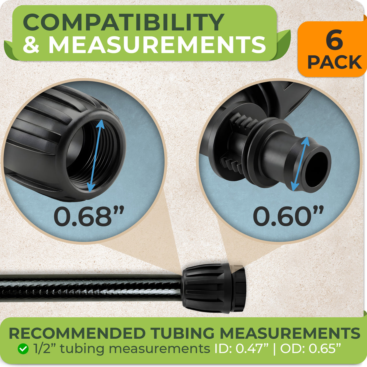 Essential drip irrigation fittings for sealing lines, stopping water flow, and completing your garden watering system, sprinkler system, or greenhouse irrigation setup with ease
