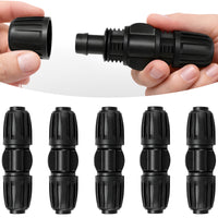 Thumbnail for Carpathen Drip Irrigation Parts - 6PCS 1/2 to 1/2 inch Couplers for Quick Connect Drip Irrigation System - Leak Free Coupling Connectors for 1/2