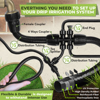 Thumbnail for Drip Irrigation System Push-to-Connect with 30 Drip Irrigation Emitters | Carpathen, 6