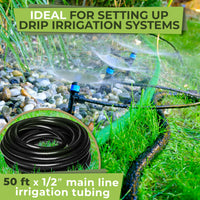 Thumbnail for 1/2 Irrigation Tubing Hose Mainline - 50 ft Drip Irrigation Tubing for Push-To-Connect Garden Irrigation System | Carpathen, 2