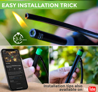 Thumbnail for Easy to Secure – At 7.28 inches in length with a sharp bottom, the drip irrigation stakes stay in place, even in loose soil.