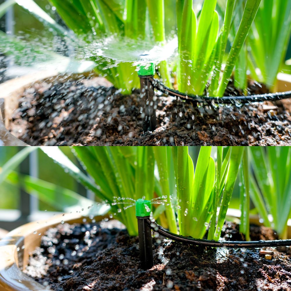 Drip Irrigation Emitters Mix - 12 pcs 1/4" Irrigation Drippers - This versatile 12-piece set ensures customizable, efficient watering—perfect for precise irrigation across your entire garden.