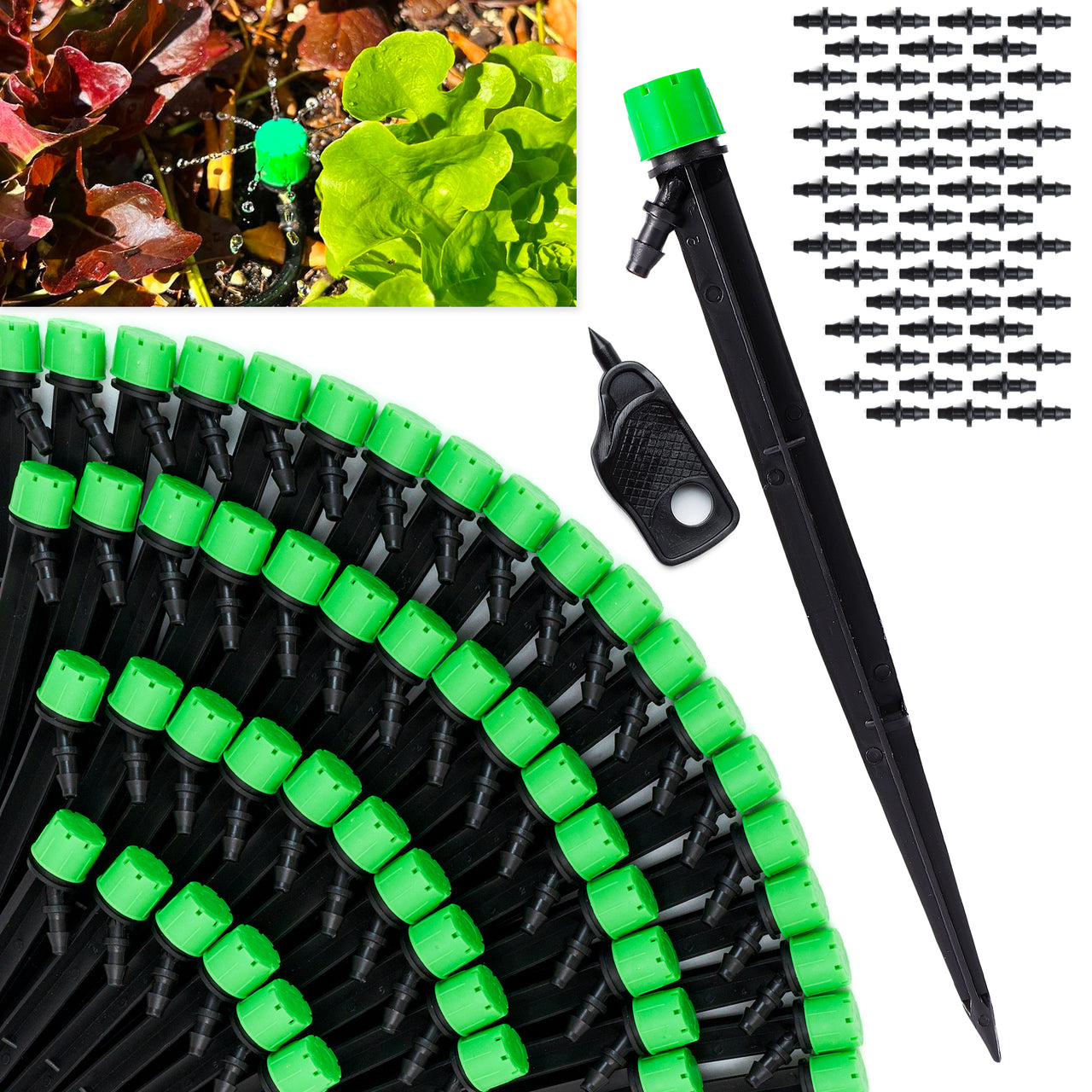 Adjust the water spray by rotating the cap to deliver the exact amount of water your plants need.
