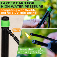 Thumbnail for Larger barb for high water pressure and compatible with flexible and rigid 1/4