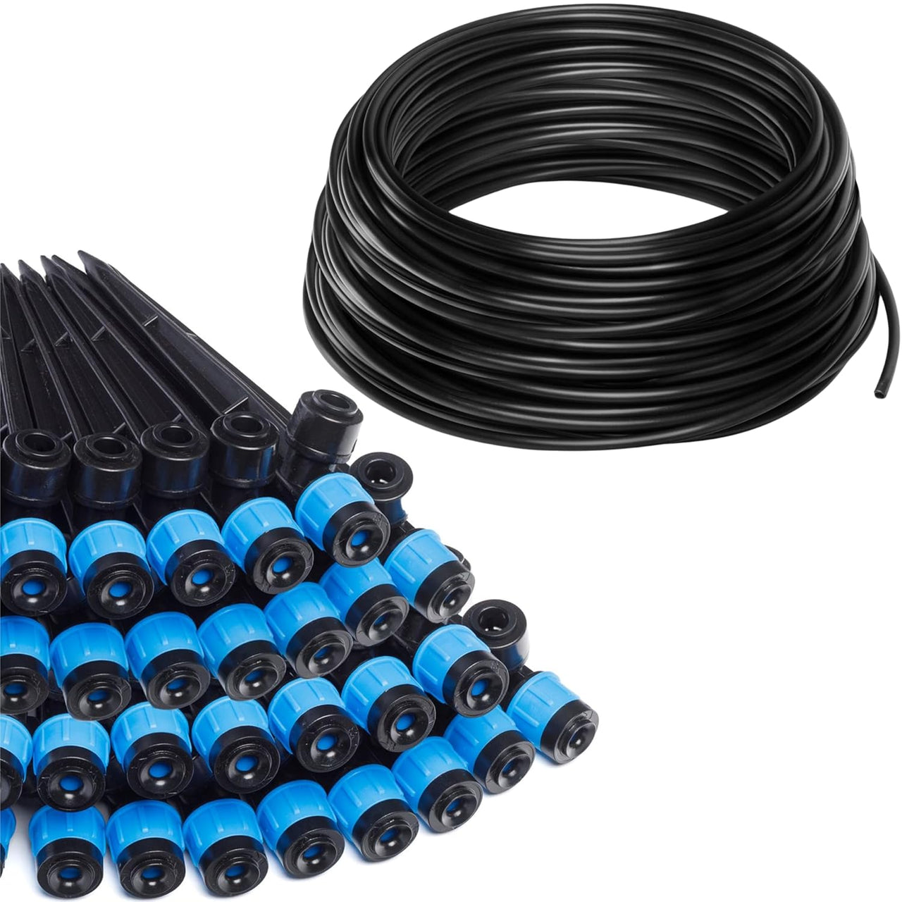 thumbnail image 2 of 25PC Adjustable Drip Irrigation Emitters With Stakes - 1/4" Tube Compatible 2 of 10