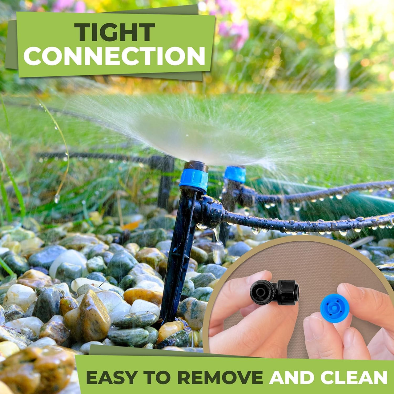 thumbnail image 2 of 25PC Adjustable Drip Irrigation Emitters With Stakes - 1/4" Tube Compatible 2 of 10