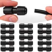 Thumbnail for Drip Irrigation Parts - 15PCS 1/4 to 1/4 inch Couplers for Quick Connect Drip Irrigation System - Leak Free Coupling Connectors for 1/4
