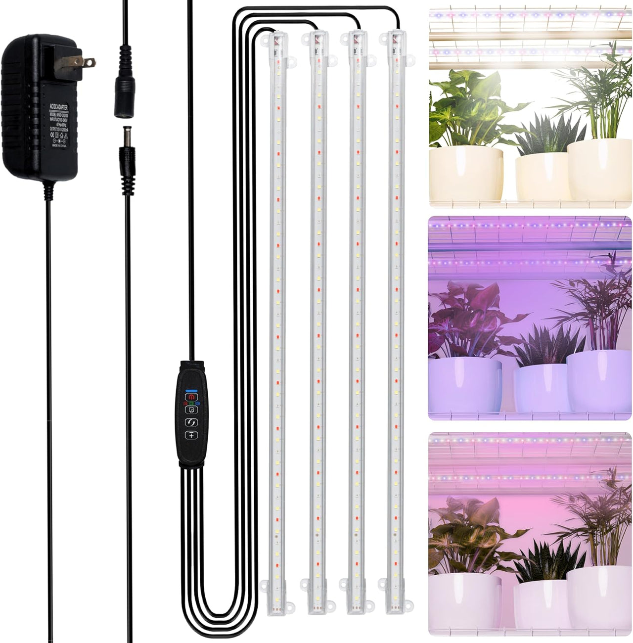 full spectrum light strip for indoor succulents Four-Strip LED Grow Light