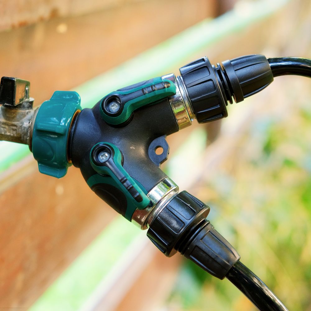 Garden Hose Splitter 2Way - Heavy Duty Metal Body - Built for durability and leak-free performance, it delivers reliable water flow