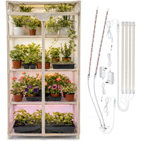 Thumbnail for Indoor Greenhouse with Grow Lights - 4 Tiers 27.2