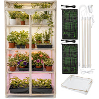 Thumbnail for Indoor Greenhouse with Grow Light - 4 Tiers 27.2