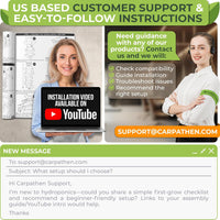 Thumbnail for Support page with contact information and installation guidance for Carpathen products.