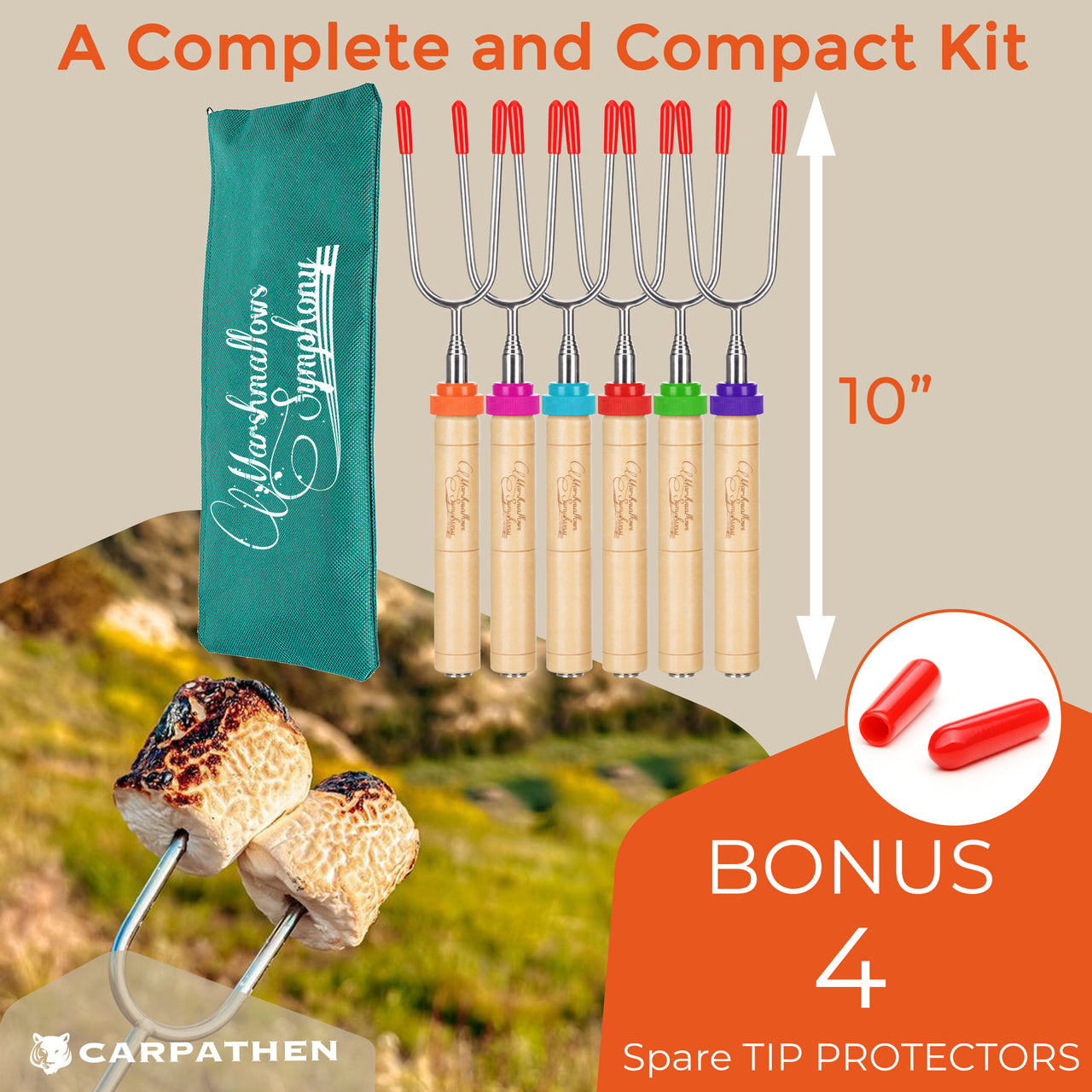 A complete and compact kit - bonus 4 spare tip protectors.
