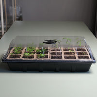 Thumbnail for Seed Starter Tray Kit - 5 x Seed Starting Trays with Humidity Dome - includes 120 biodegradable cells, 5 humidity domes, and essential planting tools.