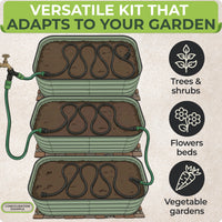 Thumbnail for A truly hassle-free gardening watering system and garden watering kit for raised beds, trees, shrubs, and flower beds year-round