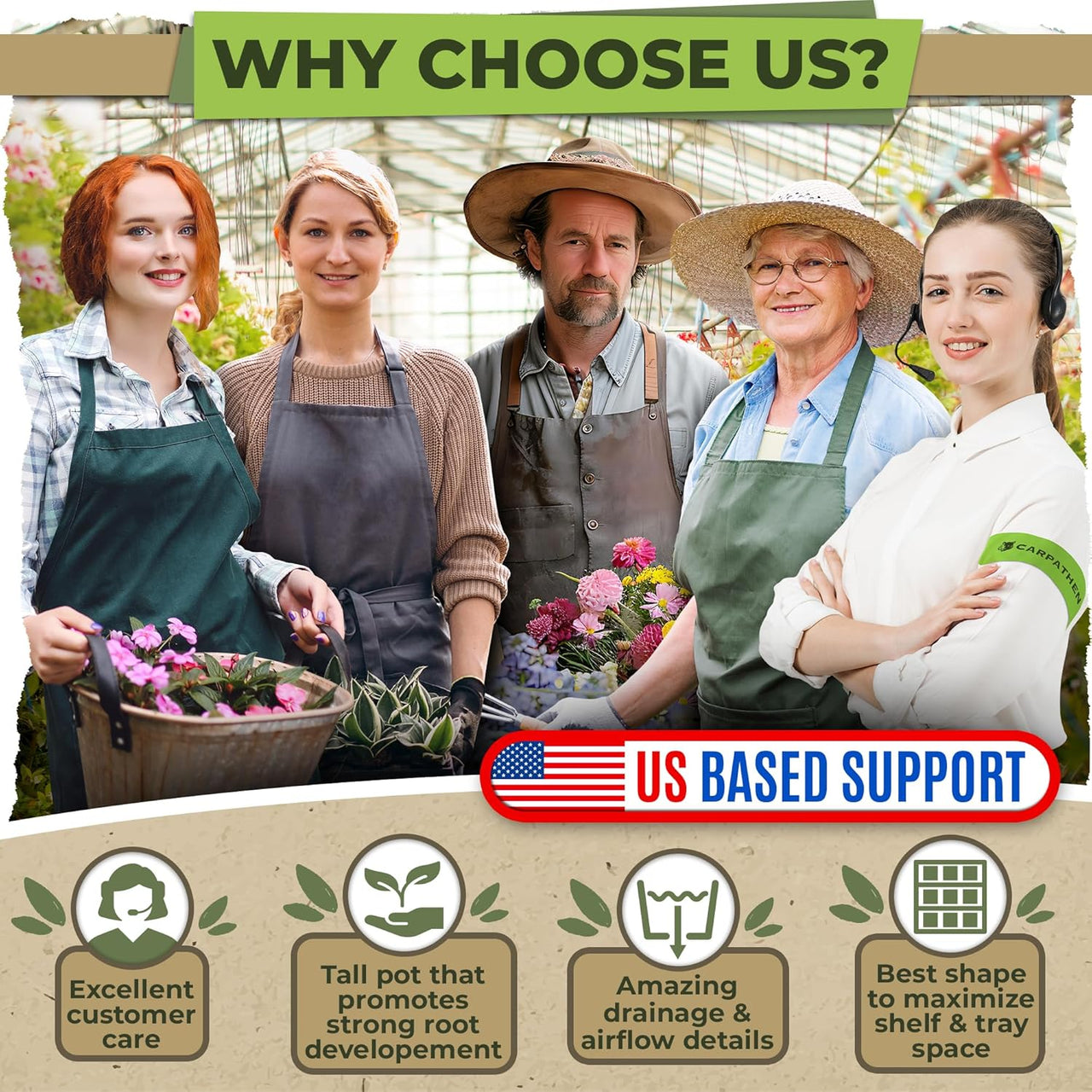 Start sprouting with the best plastic planting pots on the market. Your perfect garden begins with Carpathen.