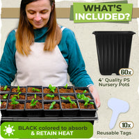 Thumbnail for Crafted for efficiency, these plant starting pots fit 18 flower pots in a 1020 standard flat.